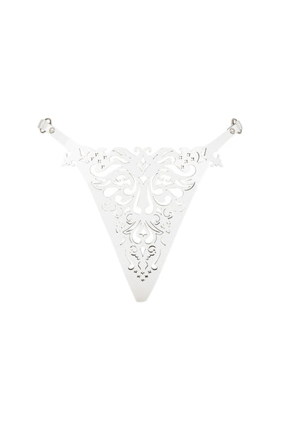 Bianco Lasercut Leather String Fräulein Kink