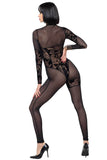 Cougar Sheer Mesh Catsuit Patrice Catanzaro