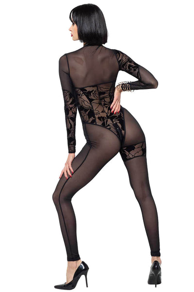 Cougar Sheer Mesh Catsuit Patrice Catanzaro