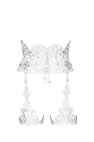 Bianco Waist Belt Garter Fräulein Kink