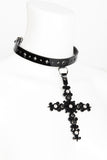 Nero Lasercut Leather Choker Fräulein Kink