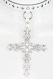 Bianco Lasercut Leather Choker Fräulein Kink