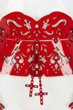 Rosso Lasercut Leather Lingerie Set Fräulein Kink