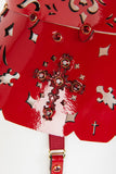 Rosso Lasercut Leather Lingerie Set Fräulein Kink