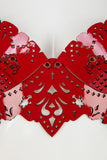 Rosso Lasercut Leather Lingerie Set Fräulein Kink