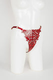 Rosso Lasercut Leather Lingerie Set Fräulein Kink