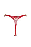Rosso Lasercut Leather String Fräulein Kink
