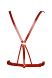 Inanna Strappy Leather Harness Bodice Love Lorn Lingerie