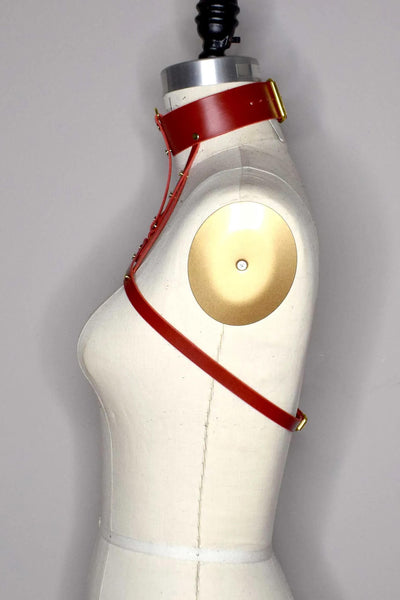 Inanna Wide Leather Collar Harness Love Lorn Lingerie