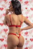 Lillian Sheer Triple Strap 2 Piece Lingerie Set Lingerie By Coco