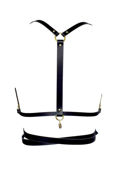Nymph Wrapped Leather Harness Love Lorn Lingerie