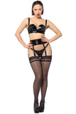 Sphynx Glossy Black Lingerie Set Patrice Catanzaro