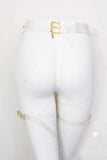 Tina Clear Vinyl Rhinestone Leg Harness Love Lorn Lingerie
