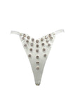 Tina Clear PVC Rhinestone High Cut Thong Love Lorn Lingerie