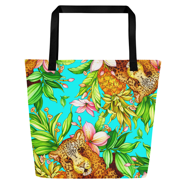 Wild Leopard Tote Darkest Fox