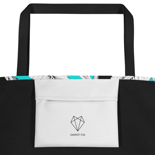 All-Over Print Large Tote Bag Darkest Fox