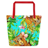Wild Leopard Tote Darkest Fox