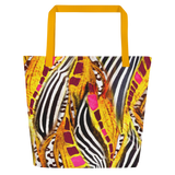 Wild Giraffe Zebra Tote Darkest Fox