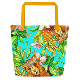 Wild Leopard Tote Darkest Fox