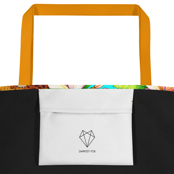 Wild Leopard Tote Darkest Fox