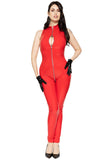 Angelica Glossy Red Catsuit Patrice Catanzaro