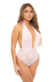Aria Sheer Pink Lace Teddy • Curve Oh Là Là Chéri