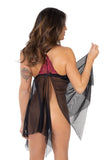 Lacy Burgundy Babydoll Eros Veneziani