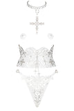 Bianco Lasercut Leather Set Fräulein Kink