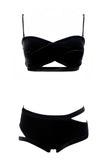 Black Velour Lingerie Set K+1%