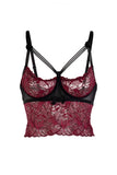 Bordeaux Lace Bralette Eros Veneziani
