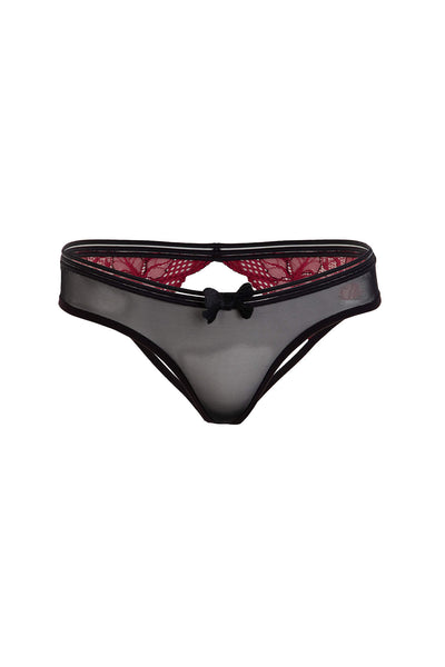 Bordeaux Lace Brazilian Briefs Eros Veneziani