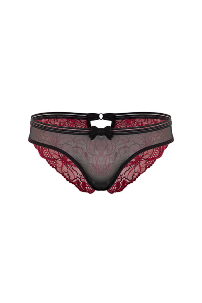 Bordeaux Lace Briefs Eros Veneziani