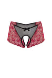 Bordeaux Lace Crotchless Panty Eros Veneziani