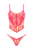 Cybille Bustier Set • Deep Pink Oh Là Là Chéri