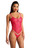 Cybille Bustier Set • Deep Pink Oh Là Là Chéri