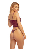 Cybille Bustier Set • Maroon Oh Là Là Chéri