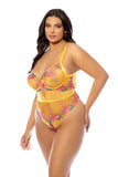 Elisabeth Embroidered Lace Teddy • Curve Oh Là Là Chéri