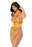 Elisabeth Embroidered Lace Teddy • Curve Oh Là Là Chéri