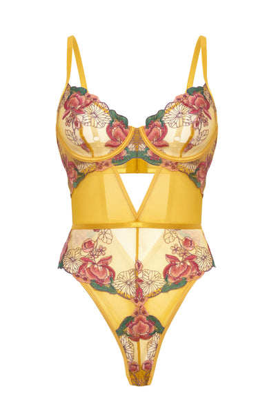 Elisabeth Embroidered Lace Teddy • Curve Oh Là Là Chéri