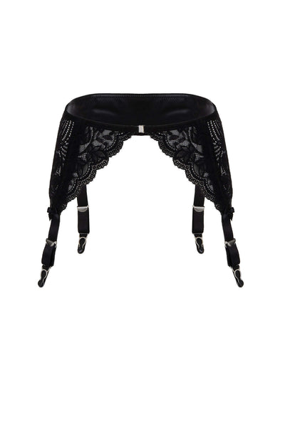 Vegan Leather Lace Garter Belt Eros Veneziani