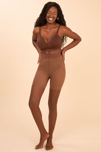 Sheer Contour Tights • Espresso Threads