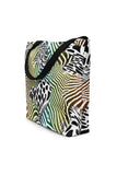 Wild Zebra Tote Darkest Fox