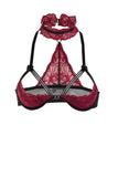 Bordeaux Lace Underwire Halfcup Bra Eros Veneziani