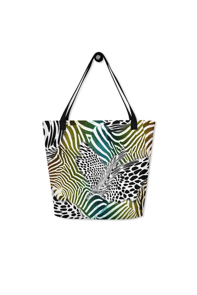 Wild Zebra Tote Darkest Fox