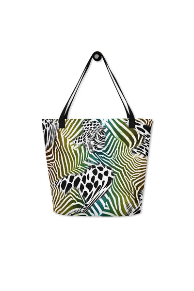 Wild Zebra Tote Darkest Fox