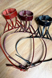 Inanna Wide Leather Collar Harness Love Lorn Lingerie