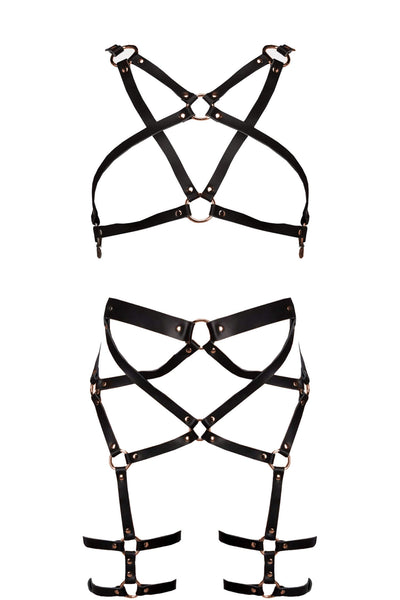 Infinity Leather Lingerie Set VoyeurX