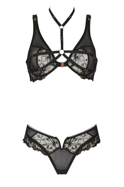 Ivy Embroidery Harness Set Impudique