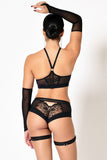 Ivy Mesh Garters Impudique