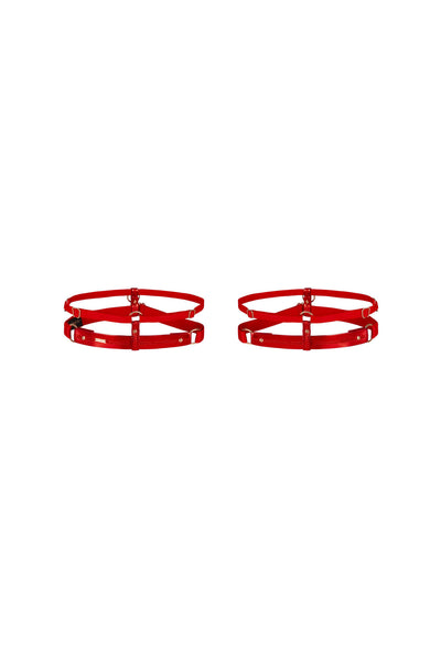 Khloe Red Thigh Garters Impudique
